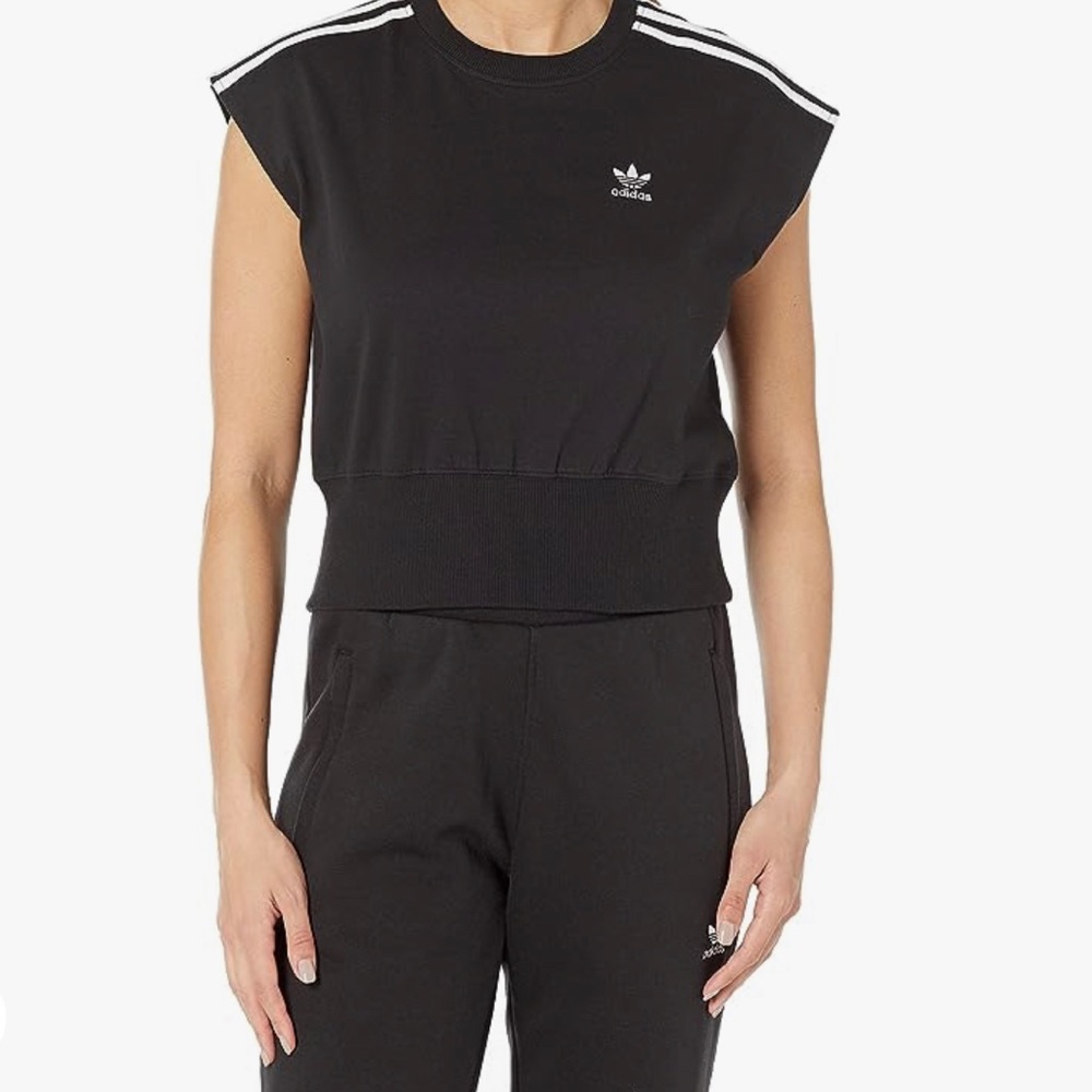 Adidas Adicolor Classics Waist Cinch Tee black color